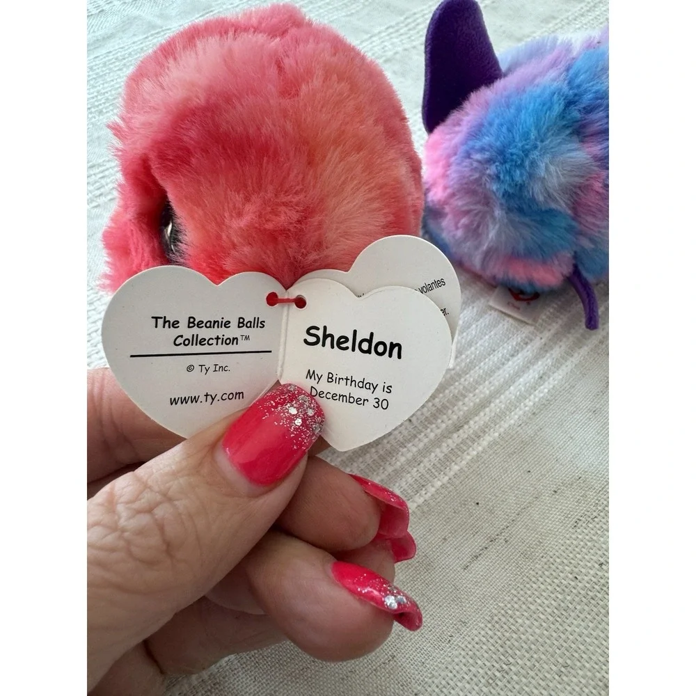 TY Beanie Balls‎ Puffies Sheldon Octopus 4